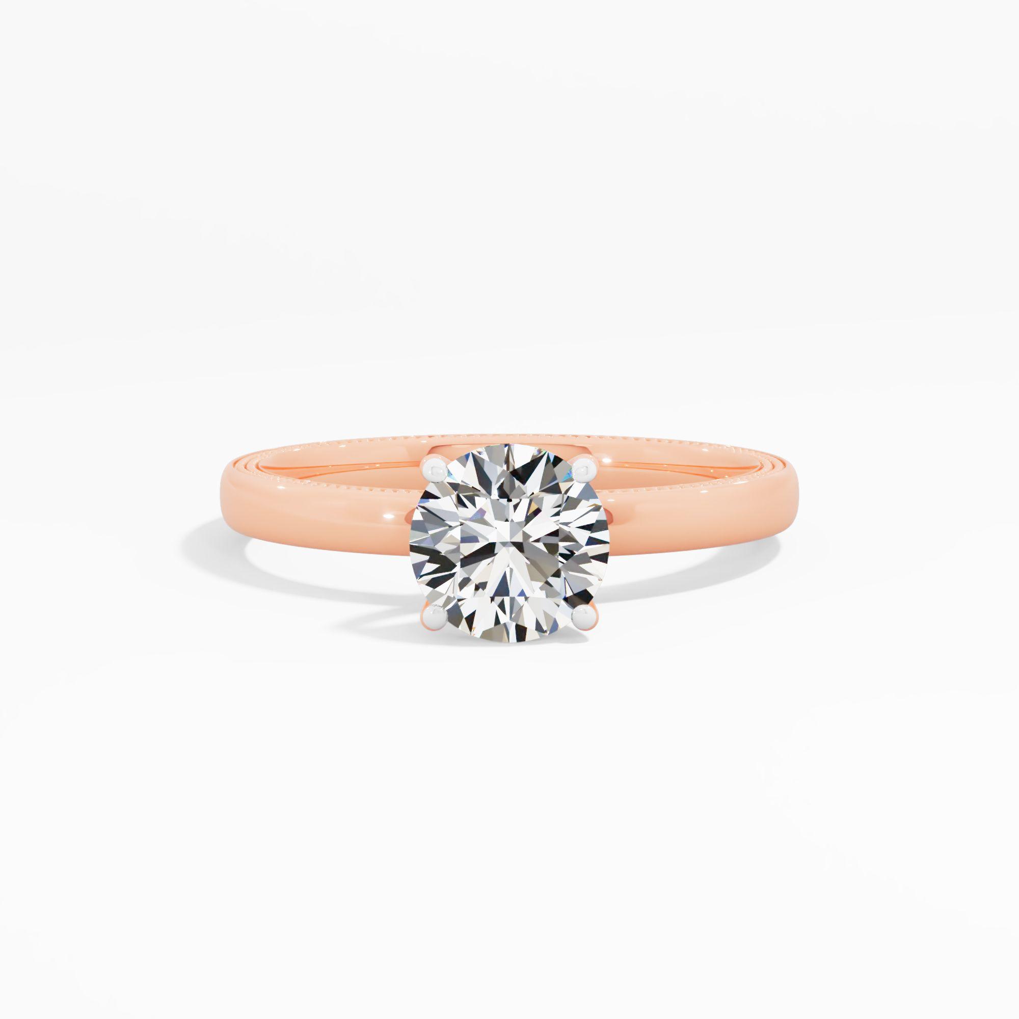 Misty Charm Solitaire Engagement Ring