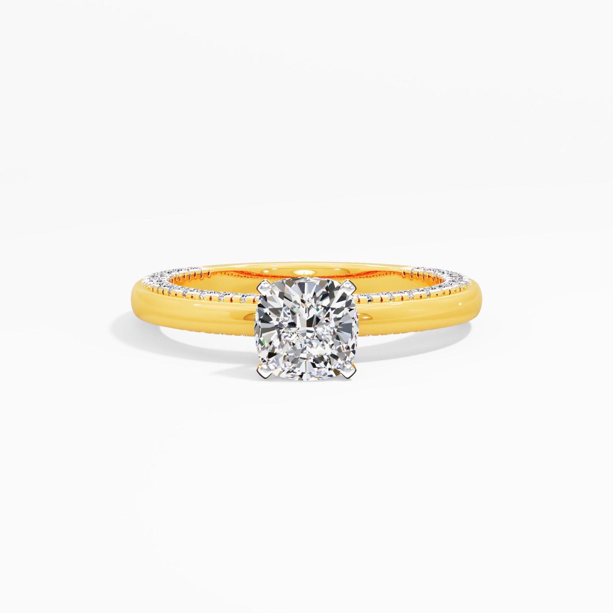 Soft Prism Solitaire Engagement Ring