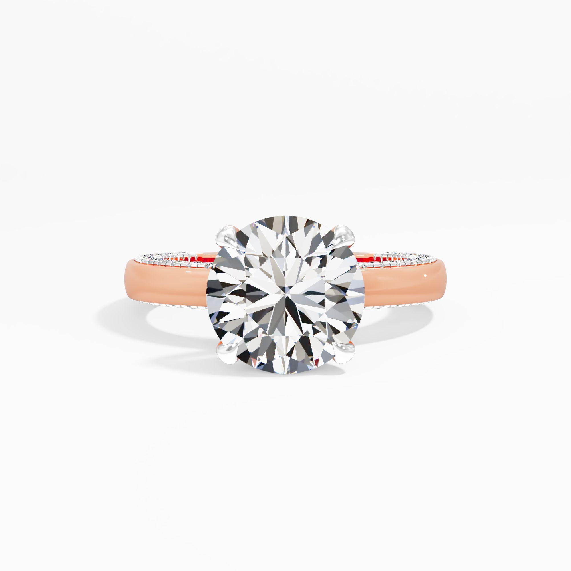 Soft Prism Solitaire Engagement Ring