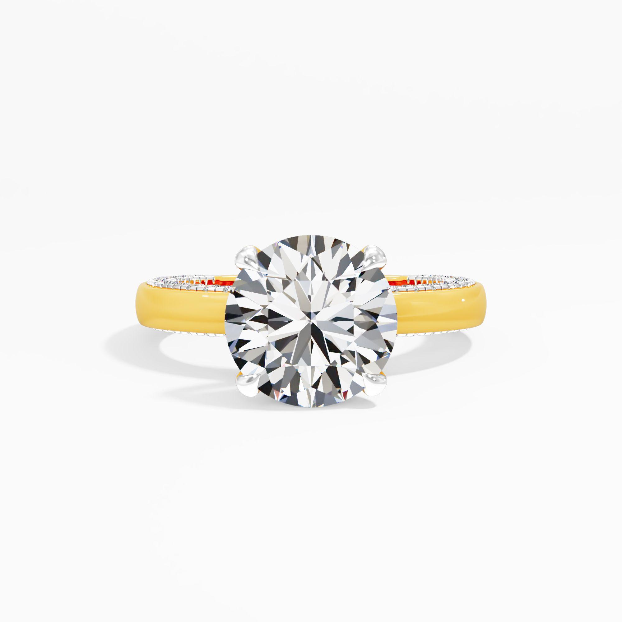 Soft Prism Solitaire Engagement Ring