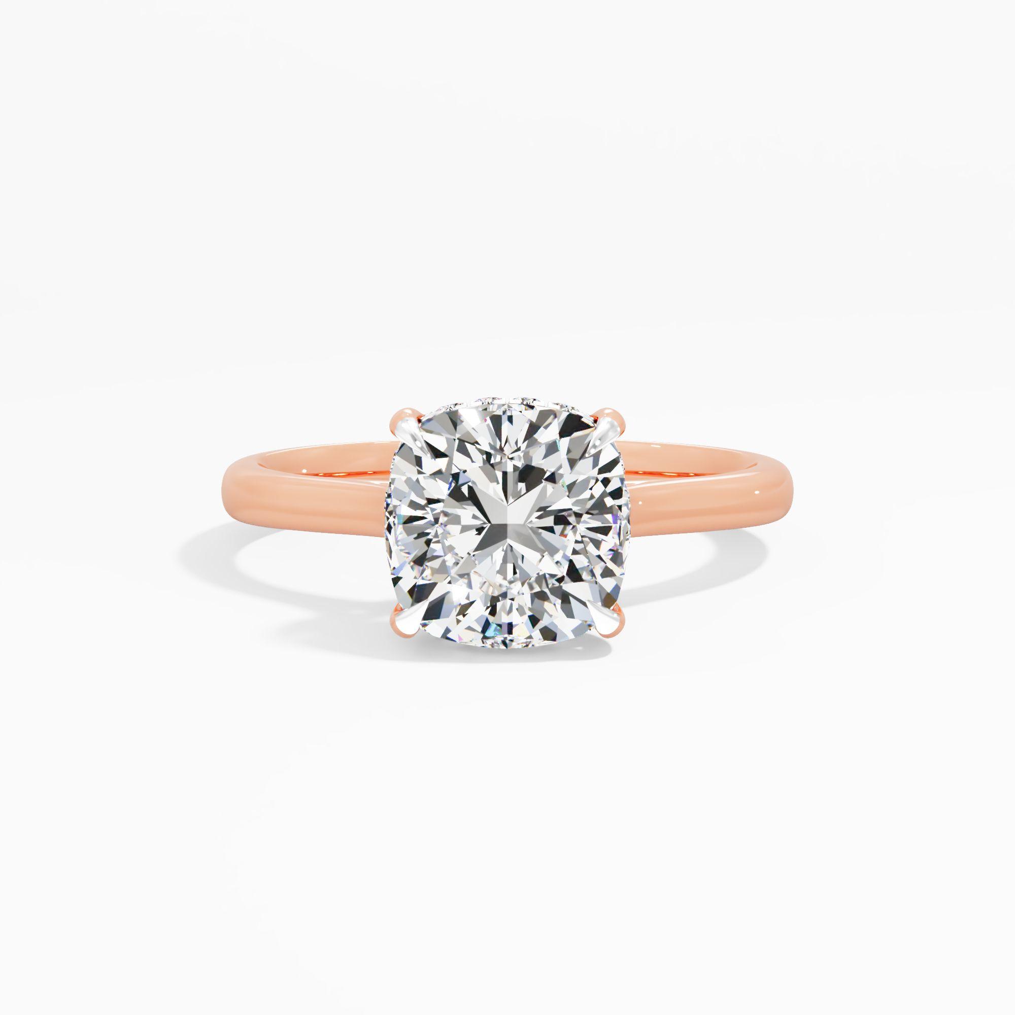 Dewpetal Shine Solitaire Engagement Ring
