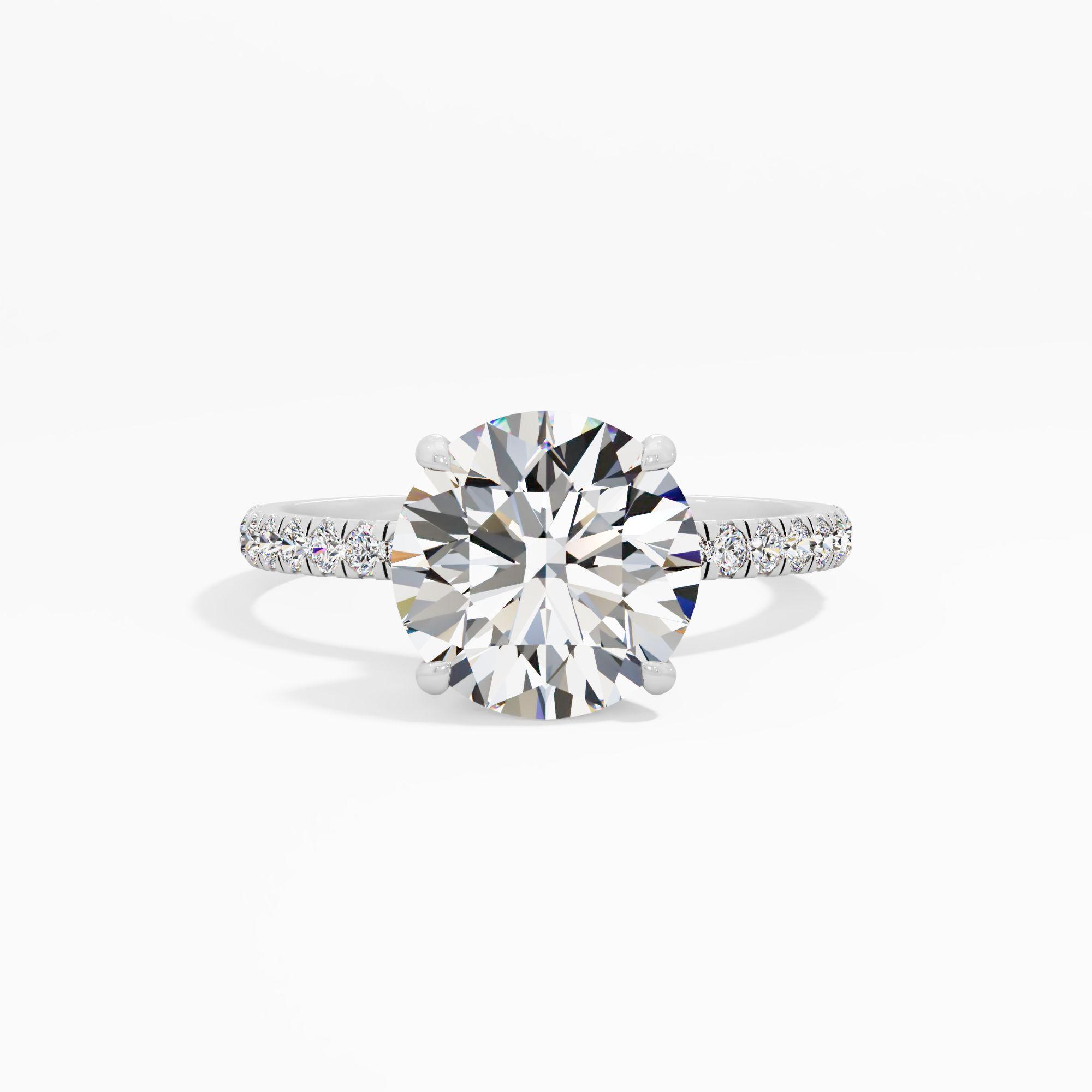 Starlet Lace Solitaire Engagement Ring