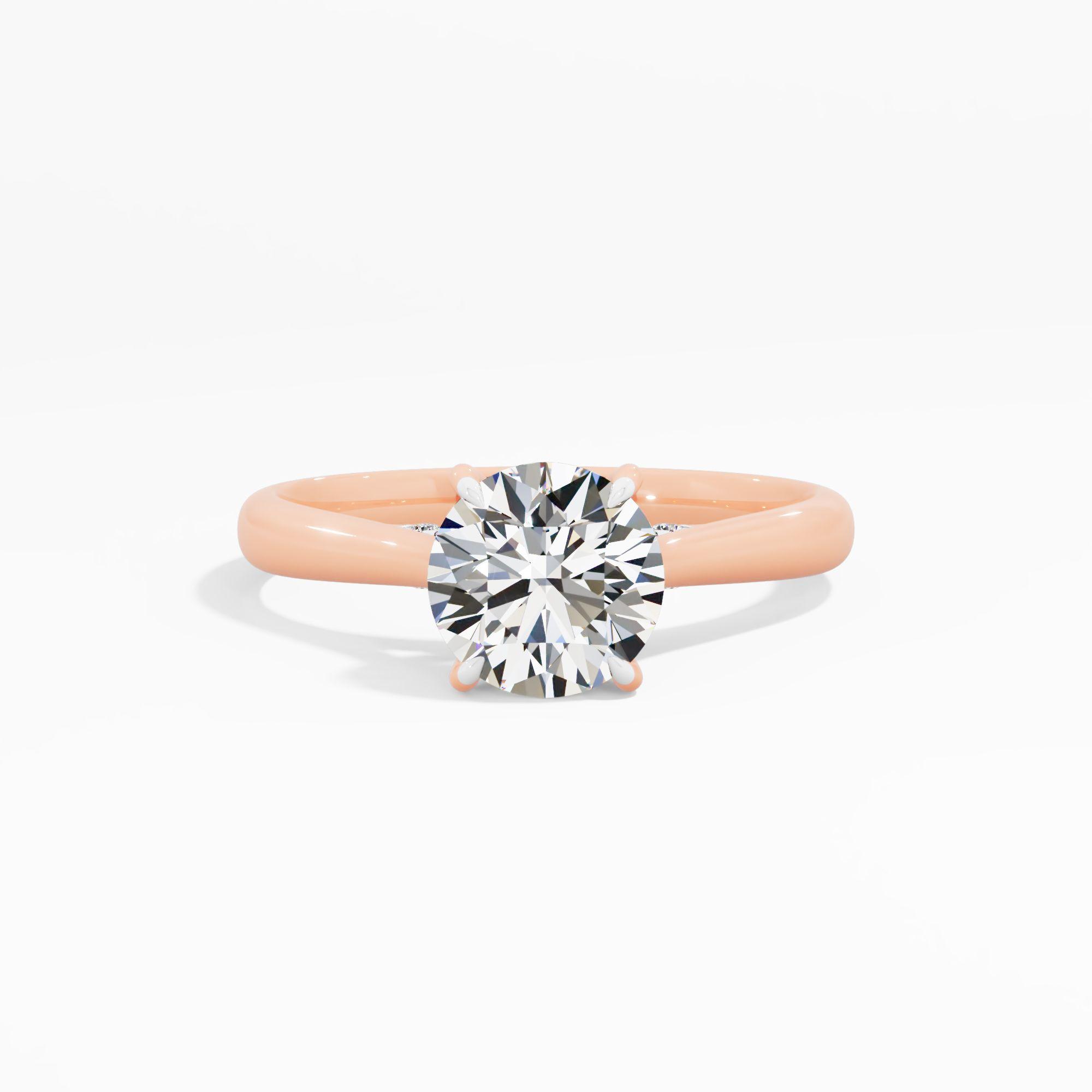Sunbeam Drift Solitaire Engagement Ring