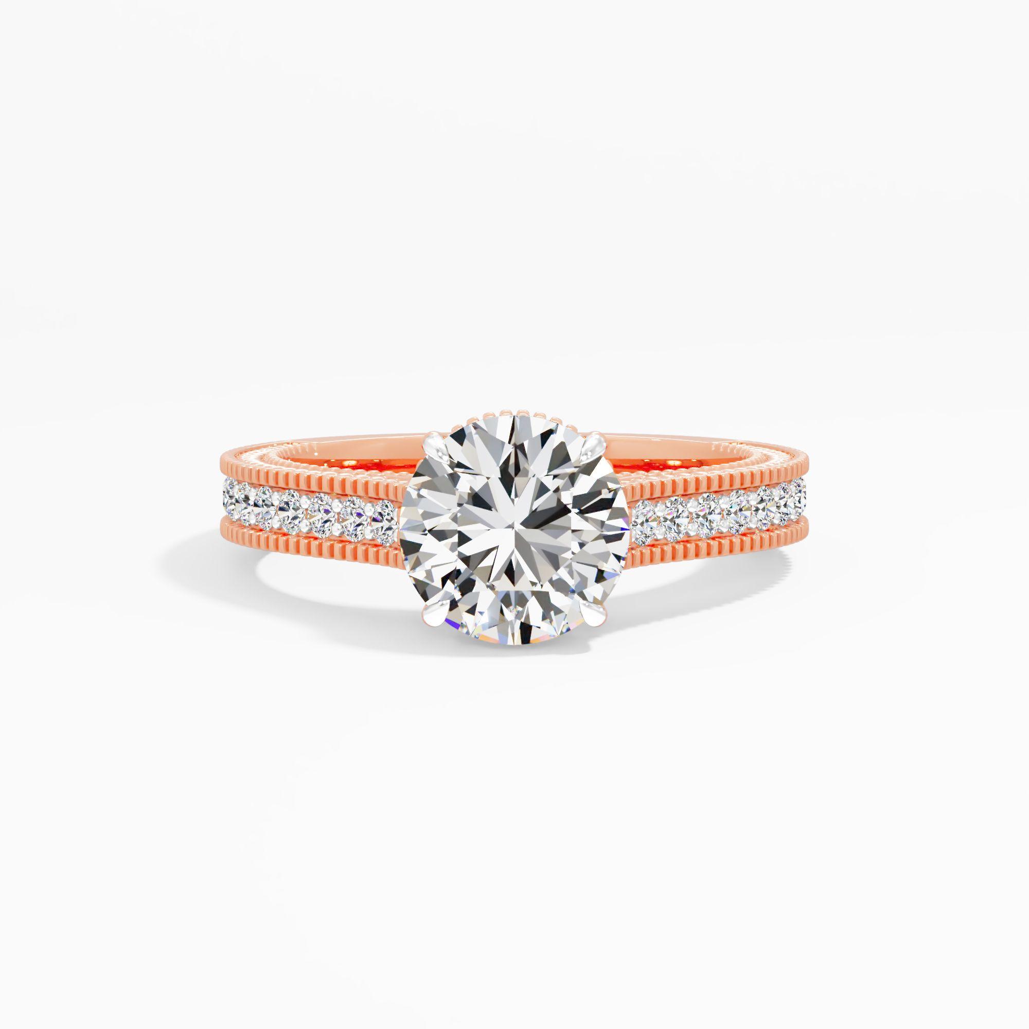 Saffron Wink Solitaire Engagement Ring
