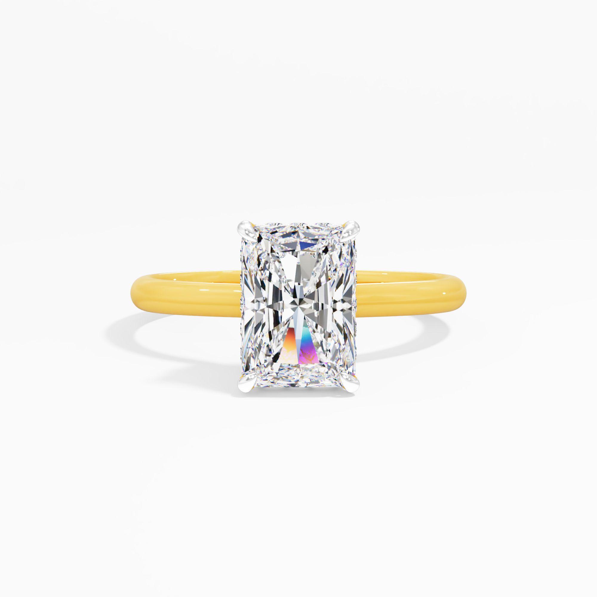 Moonbloom Trace Solitaire Engagement Ring