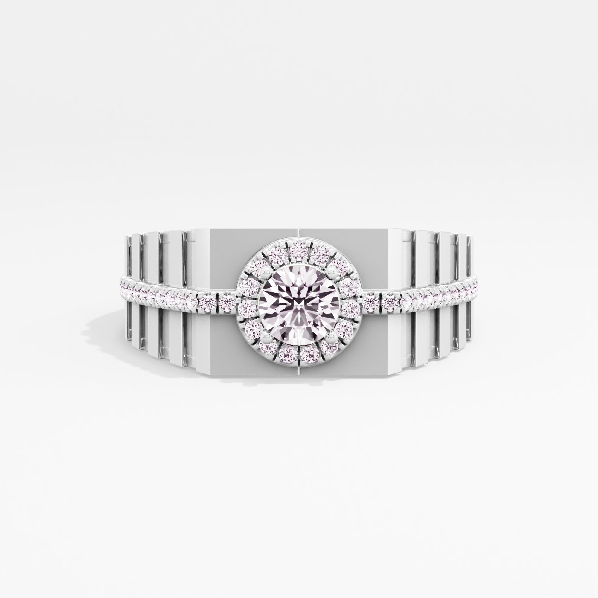 Jade Commander Halo Mens Ring