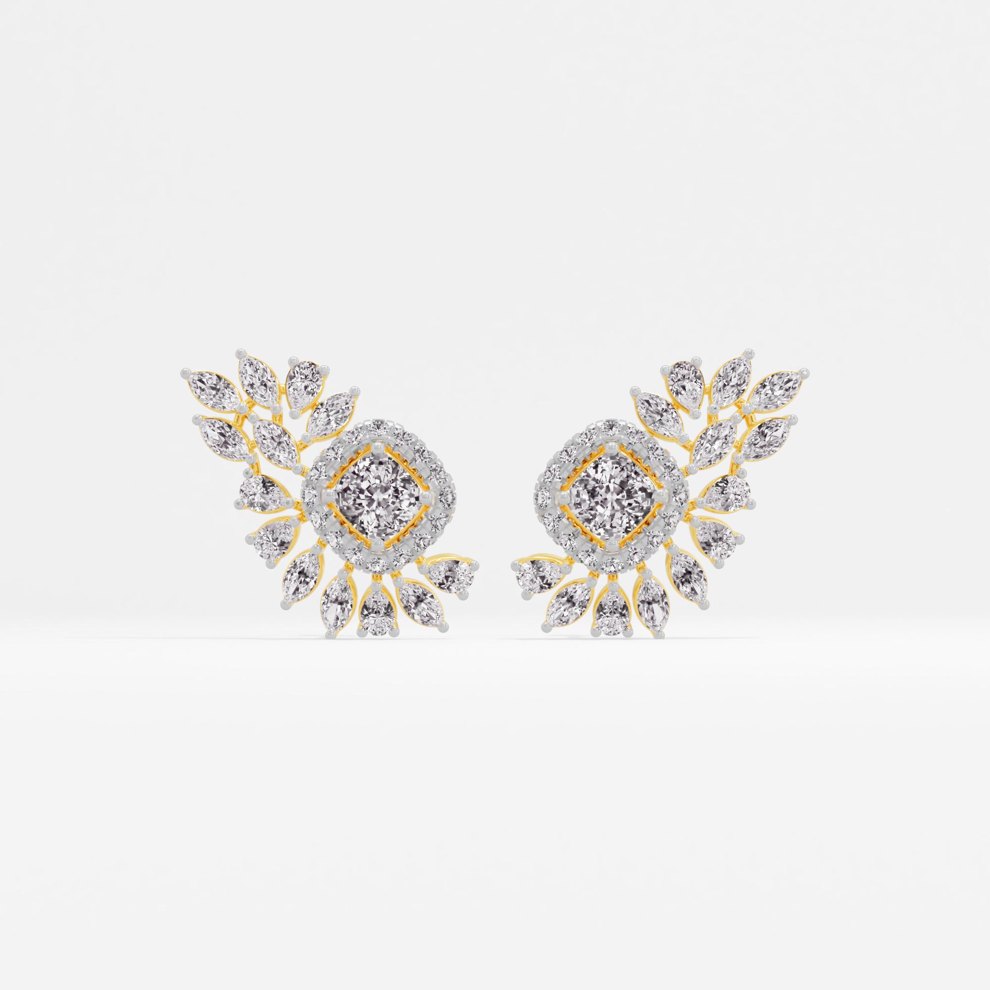 Verona Shine Halo Stud Earrings