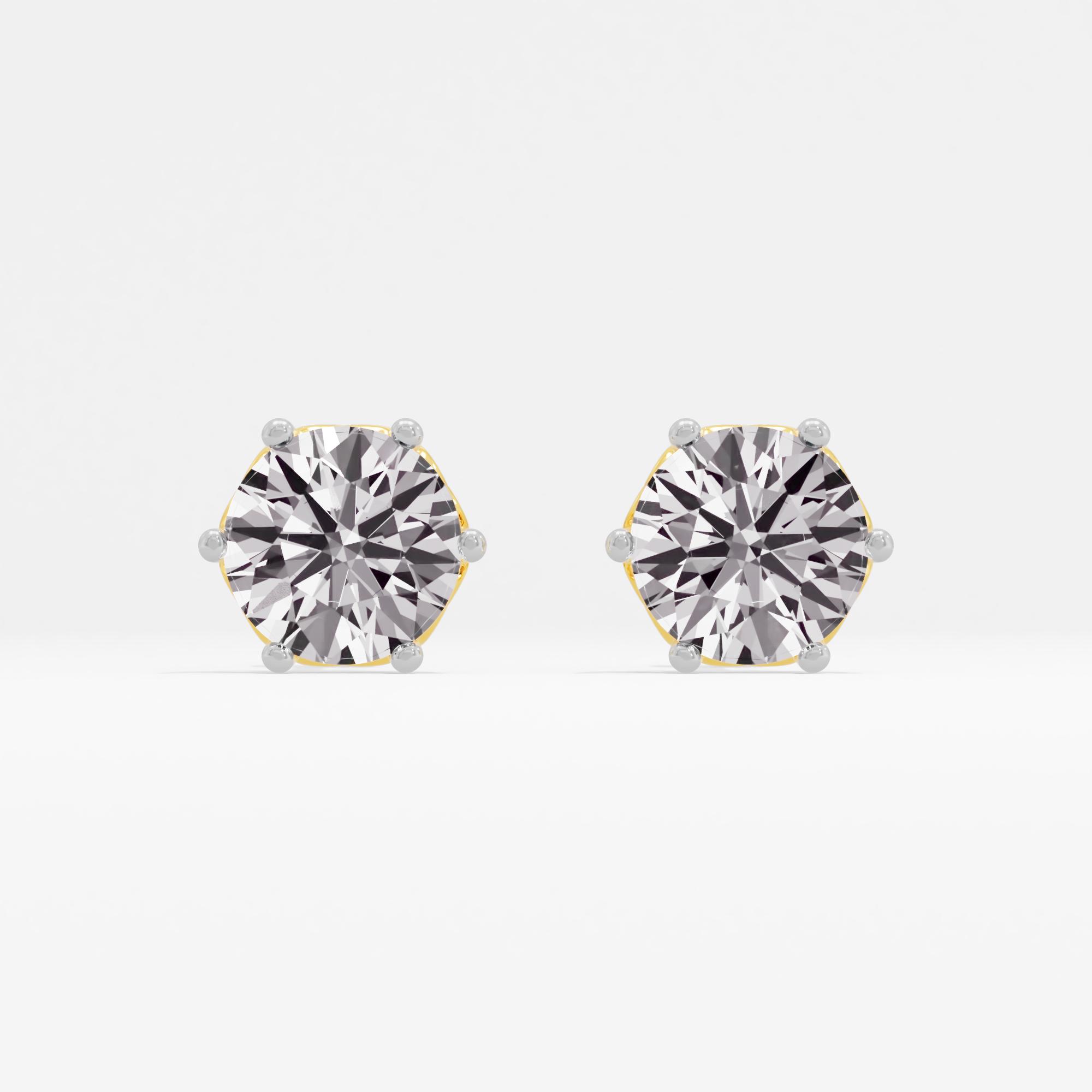 Cordelia's Bouquet Solitaire Stud Earrings