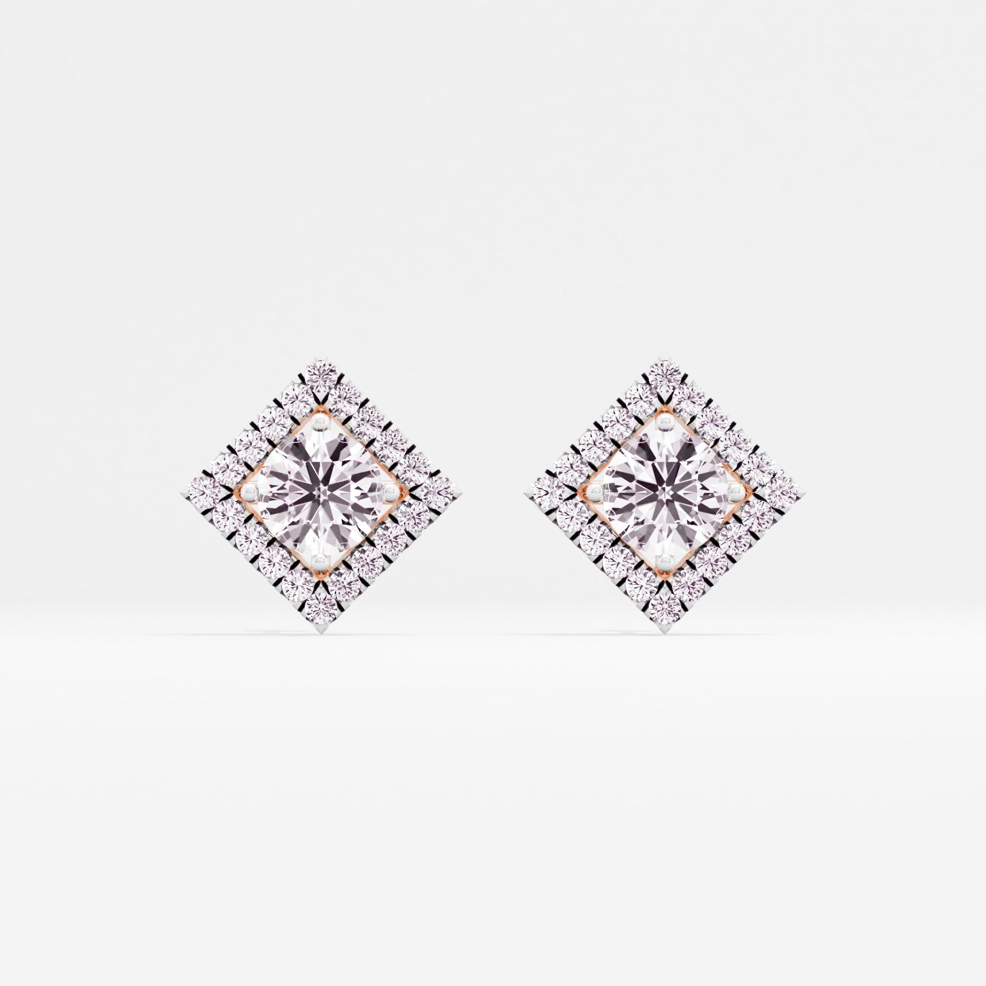 Refined Finesse Halo Stud Earrings