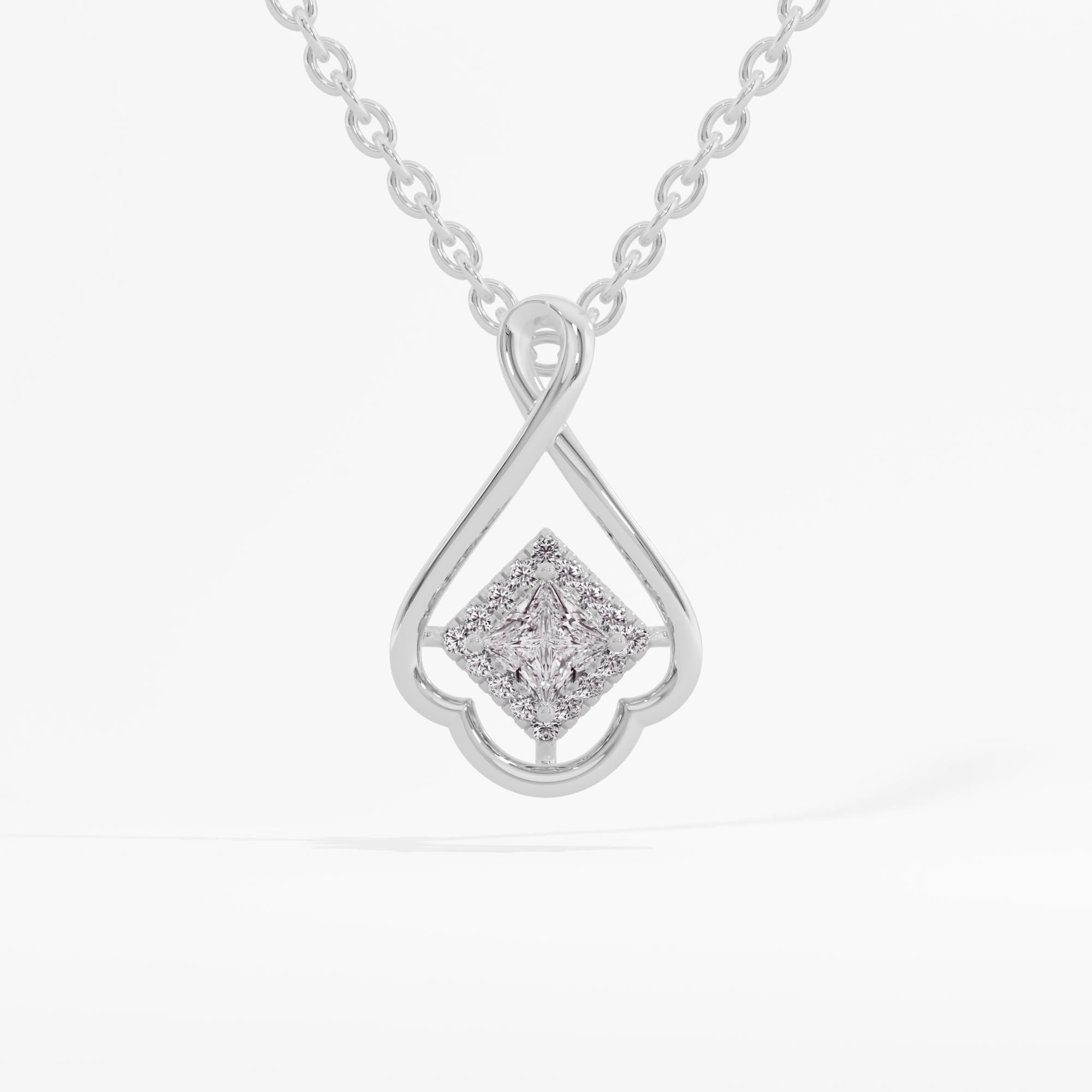 Cubical Delight Halo Pendant