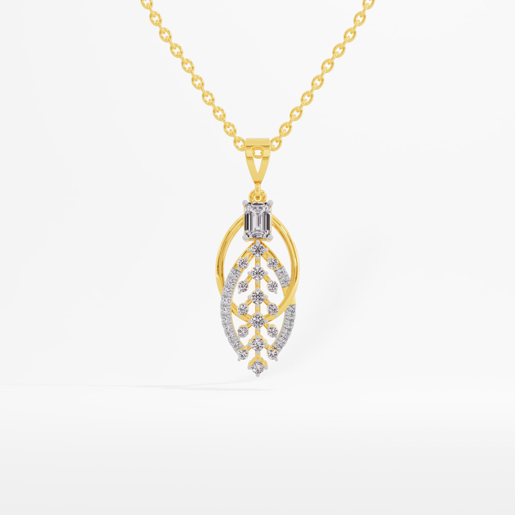 Leaf Elegance Statement Pendant