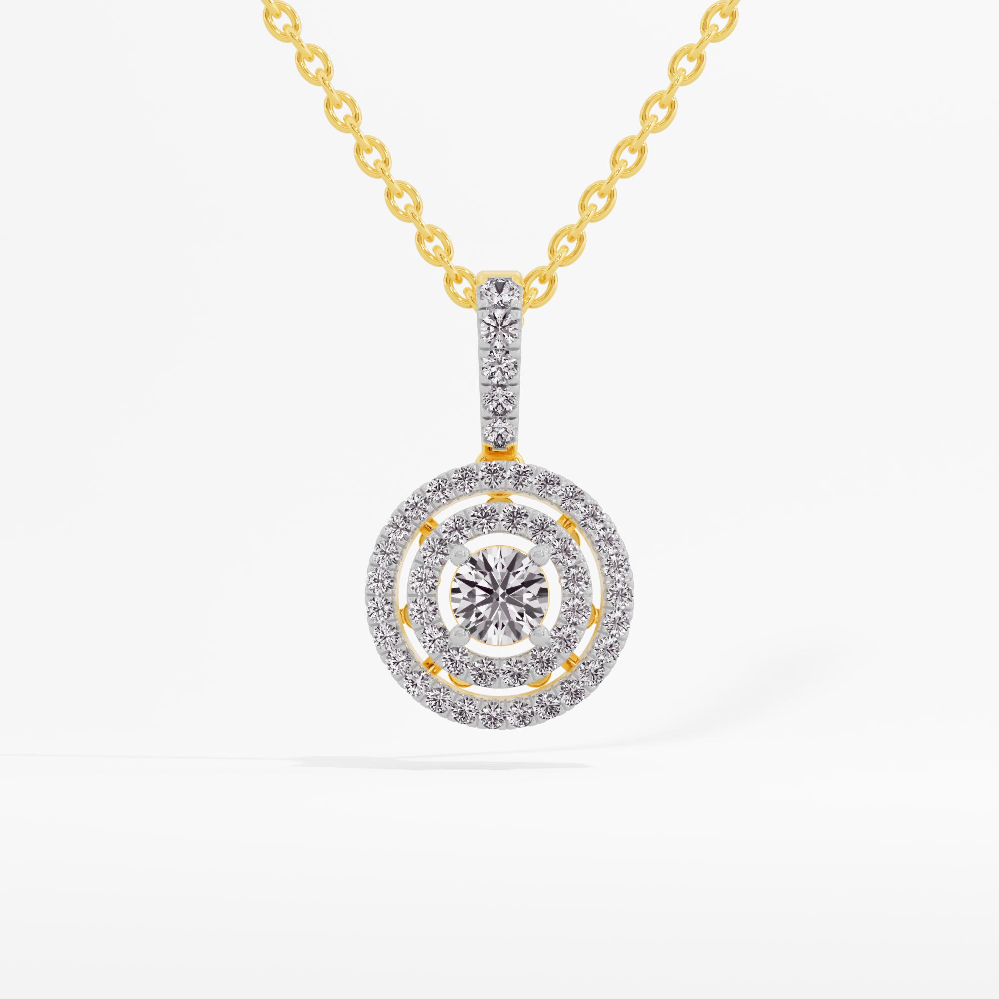 Stunning Allure Halo Pendant