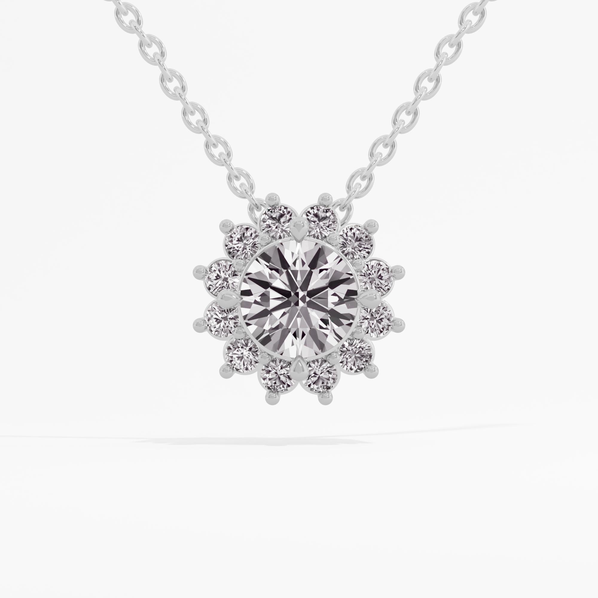 Apollonia Shine Sunburst Halo Pendant