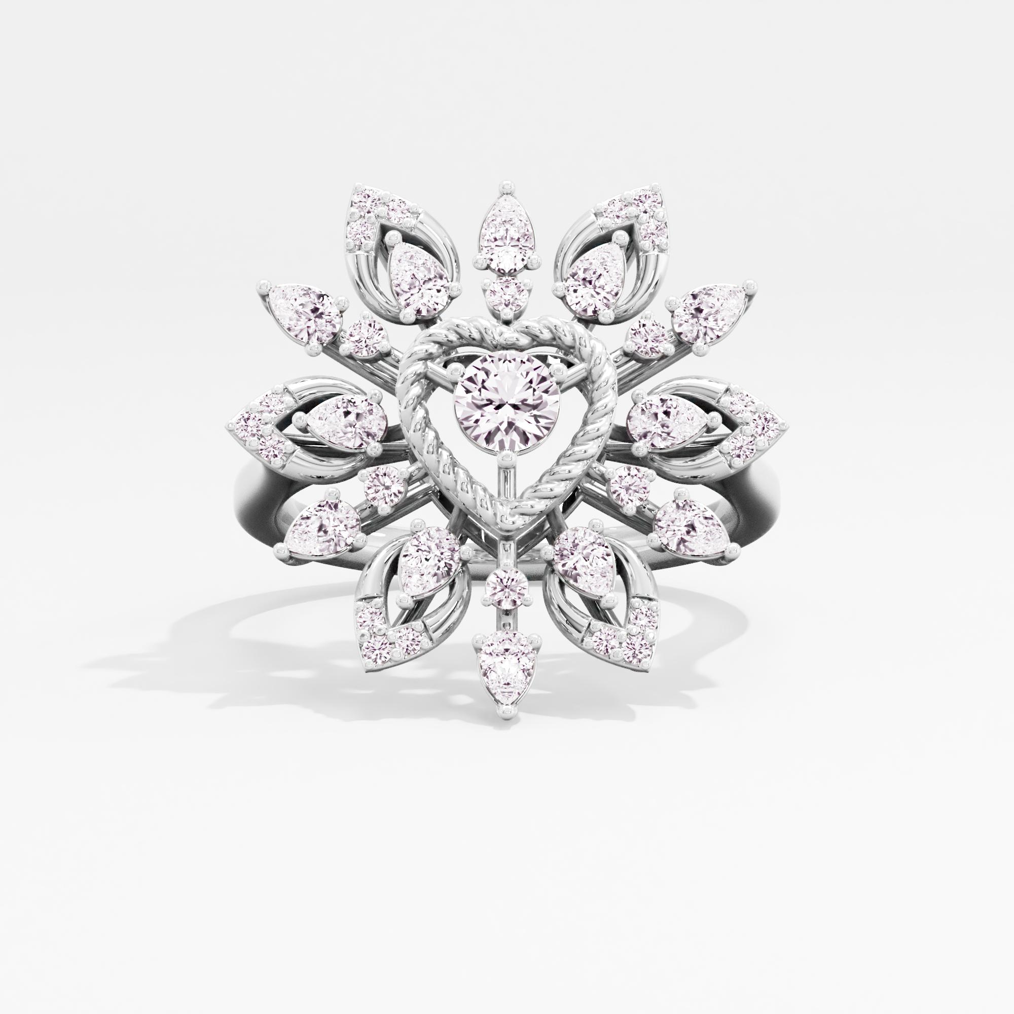 Solstice Spark Solitaire Cocktail Ring