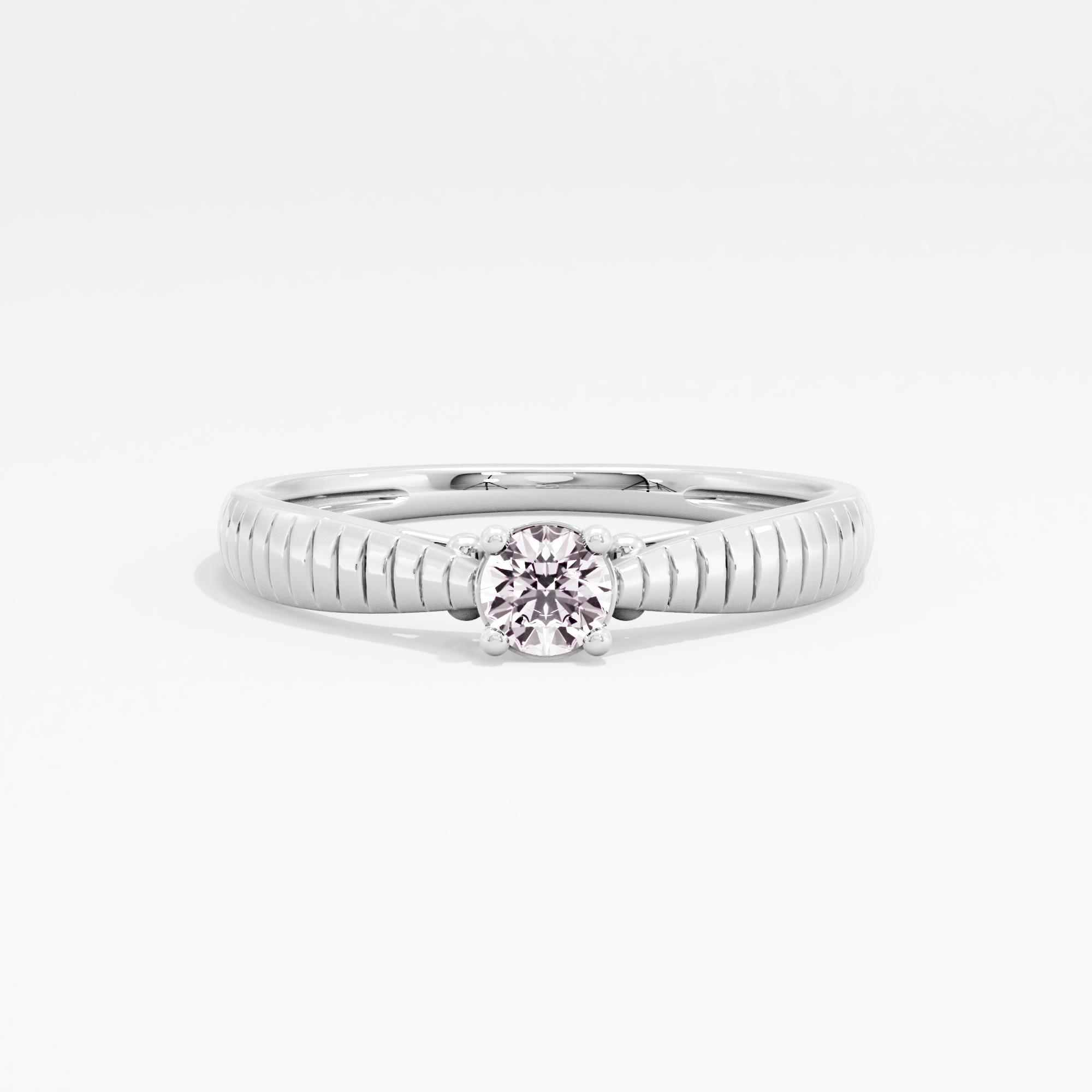 Celestial Circle Solitaire Ring