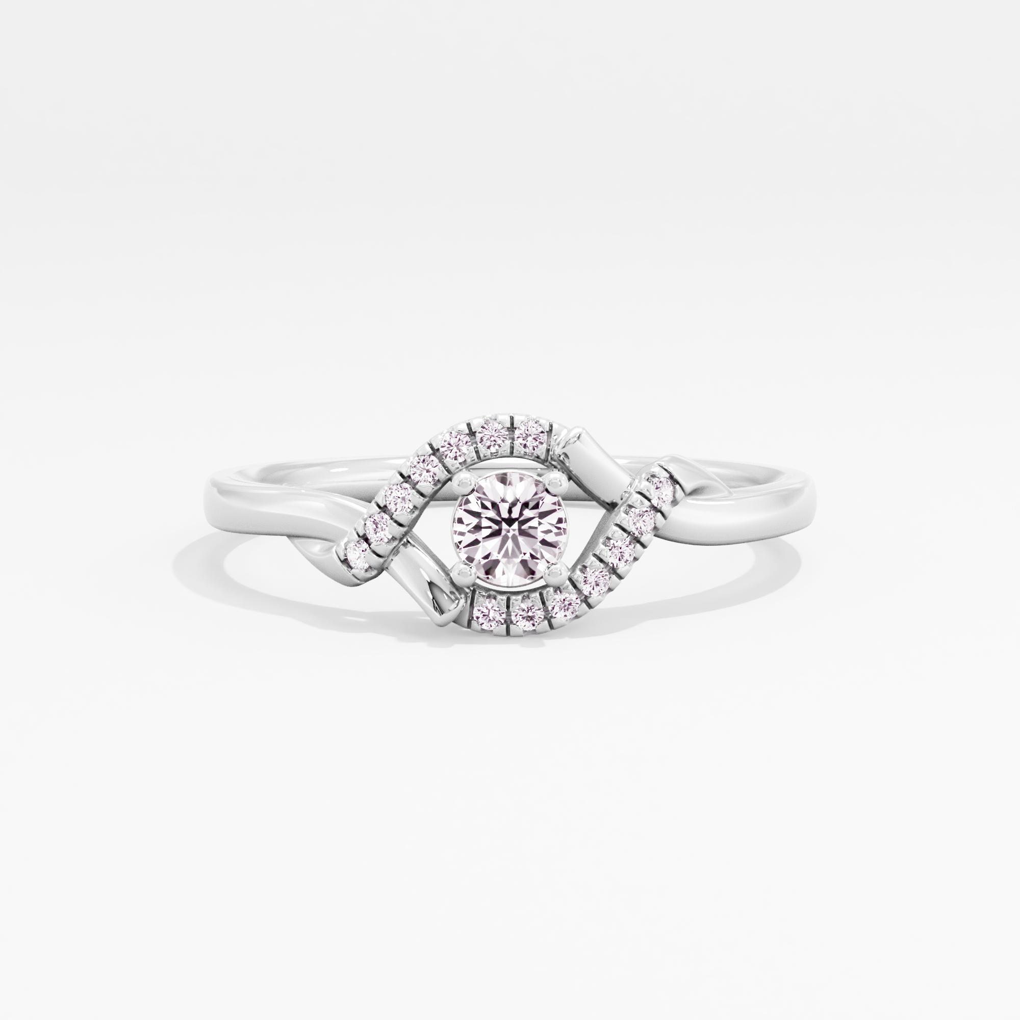 Curved Radiance Solitaire Ring