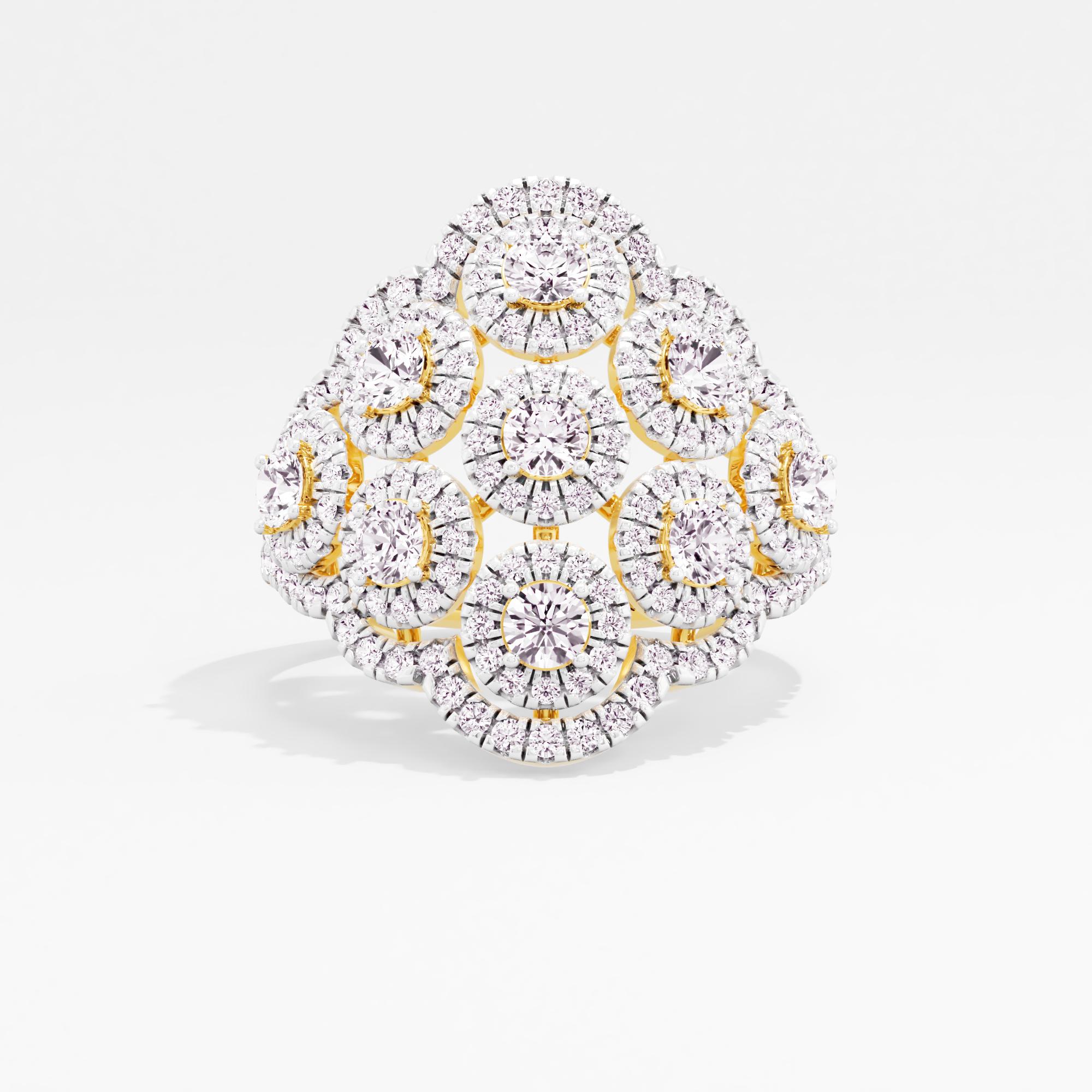Brilliant Affair Halo Cocktail Ring