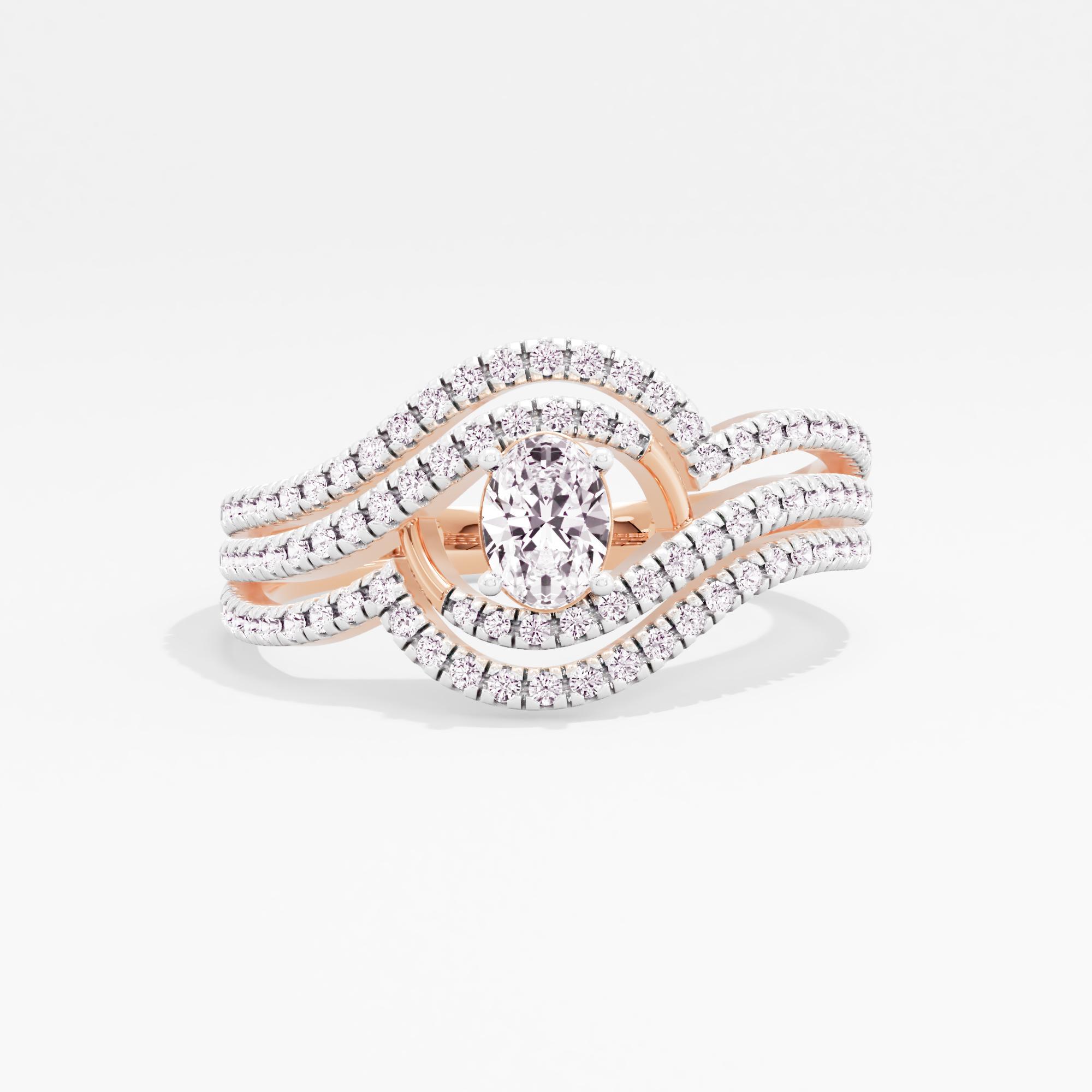 Infinty Crest Solitaire Ring