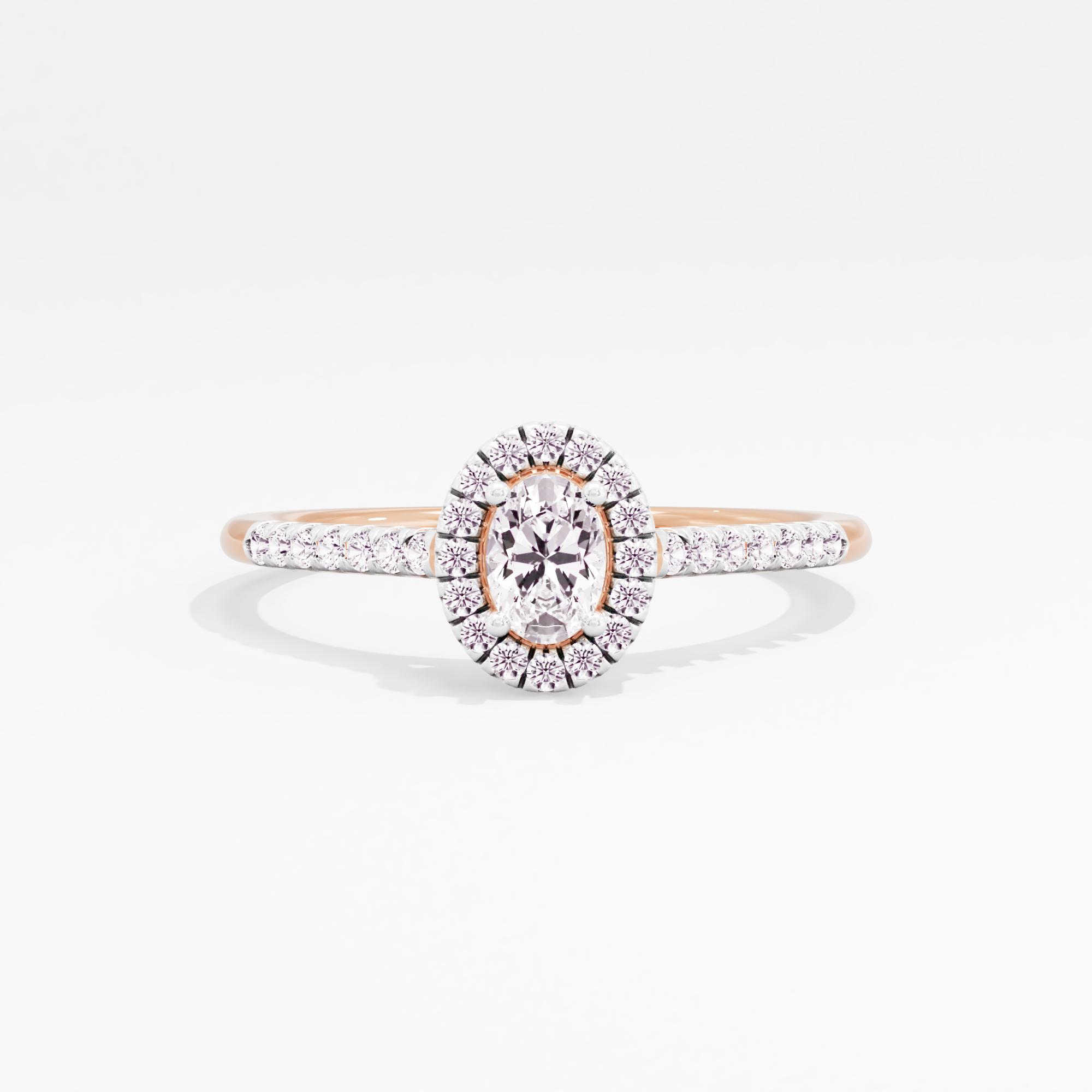 Radiating Grace Halo Ring