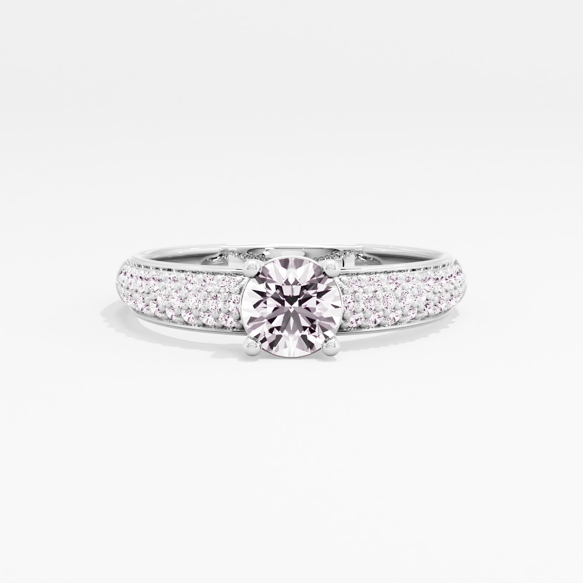 Gleaming Trail Solitaire Ring