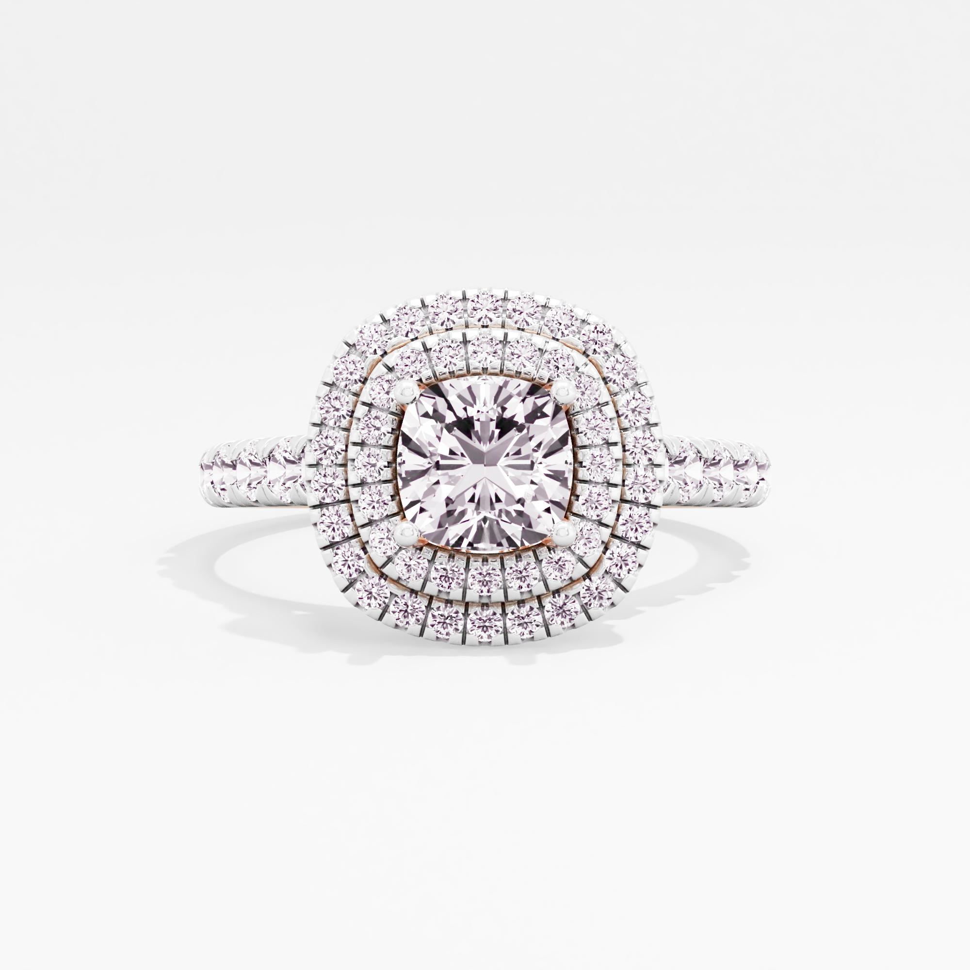Serene Charm Halo Ring