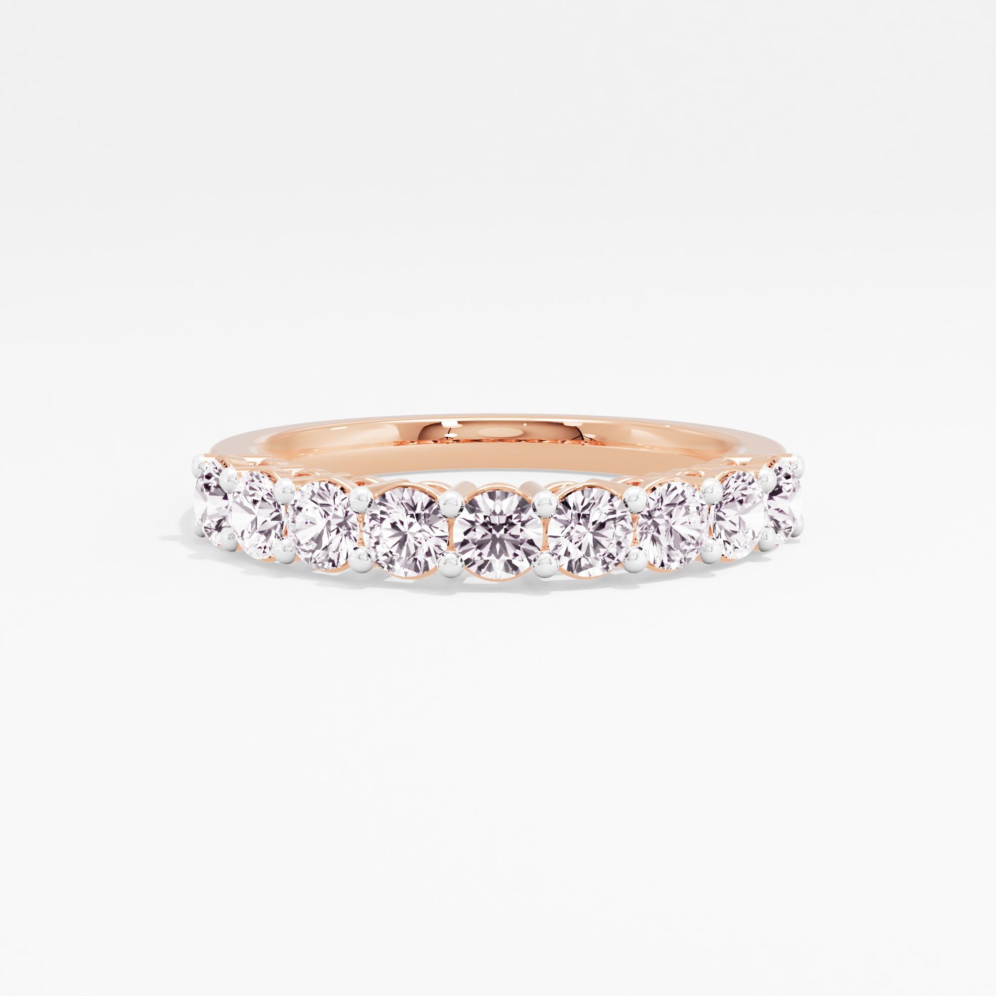 Perpetual Shine 9 Stone Half Eternity Band