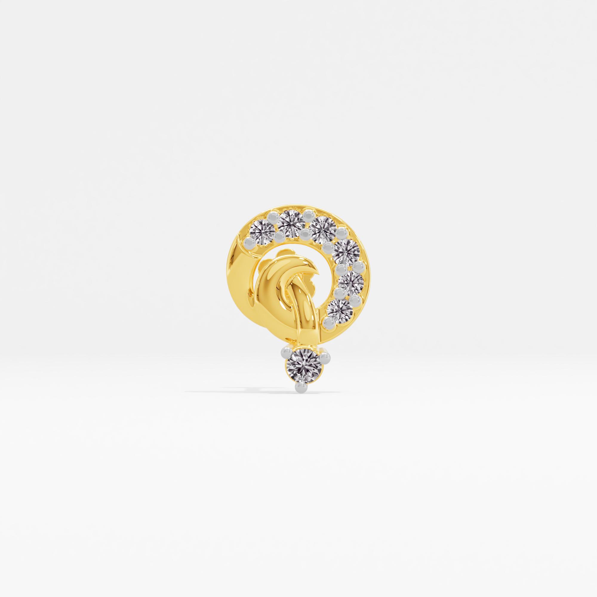 Ethereal Vibe Solitaire Nose Pin