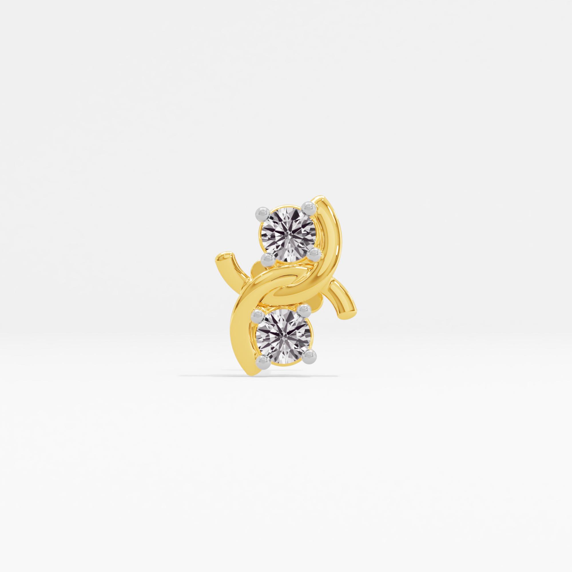 Model Essential 2 Stone Nose Pin