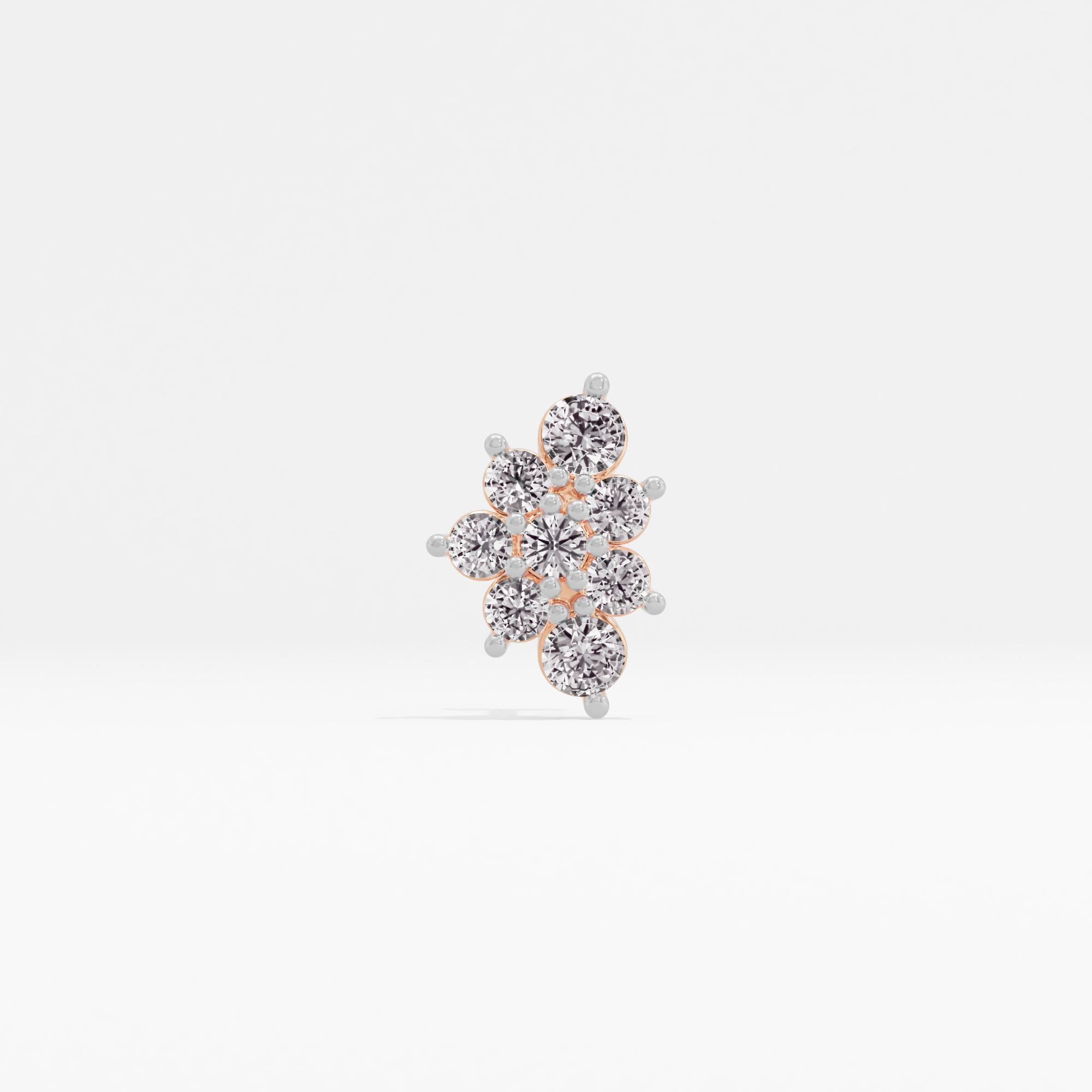 Bold Aesthetic Cluster Nose Pin