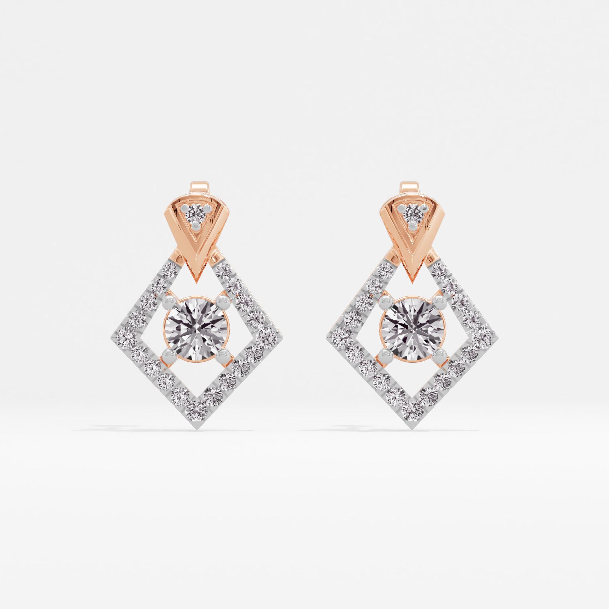 Pyra Dazzle Solitaire Stud Earrings